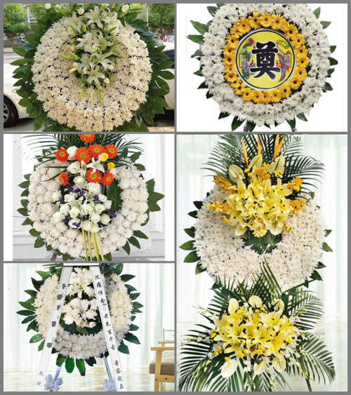 湖南永州道县白马渡镇倒水洞村花圈速递